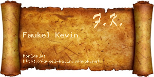Faukel Kevin névjegykártya